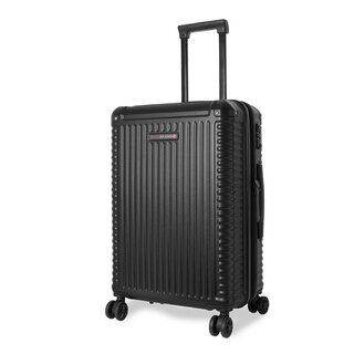 Средний чемодан Swissbrand Paris на 64/74 л весом 3,5 кг Черный