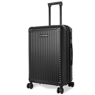 Большой чемодан Swissbrand Paris на 104/12 л весом 4,3 кг Черный