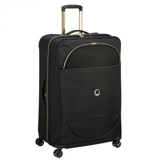 Большой тканевый чемодан Delsey MONTROUGE с расширением на 100 л весом 4,5 кг Черный